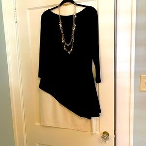 Lauren by Ralph Lauren Black/Cream Dress